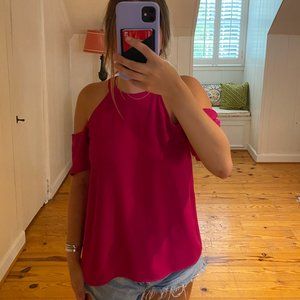 Pink Cold Shoulder Tank Impeccable Pig XXS